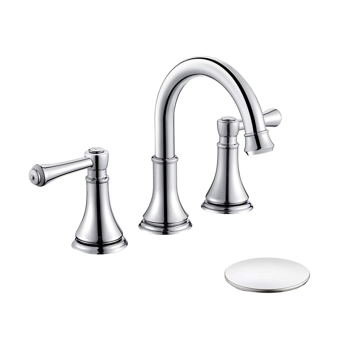 BowLift | Modern Sink Faucet Widespread Faucet with 2 Handles and 3 Holes