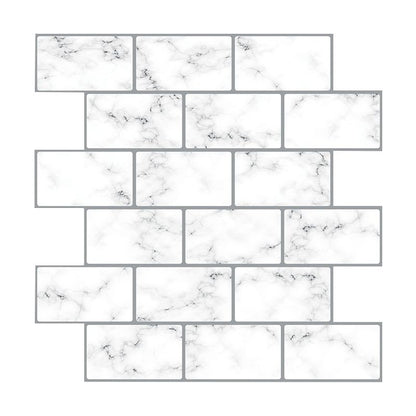BowLift | Peel and Stick Wall Tile Water Repellent Rectangle PVC Peel & Stick Subway Tile