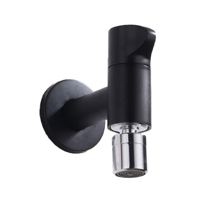 Modern, round, solid brass wall-mounted bathroom faucet knob handle