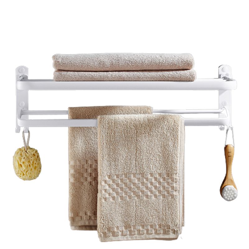BowLift | White Bathroom Accessories Hardware Set Modern Bathroom Accessories Set, Towel Rack