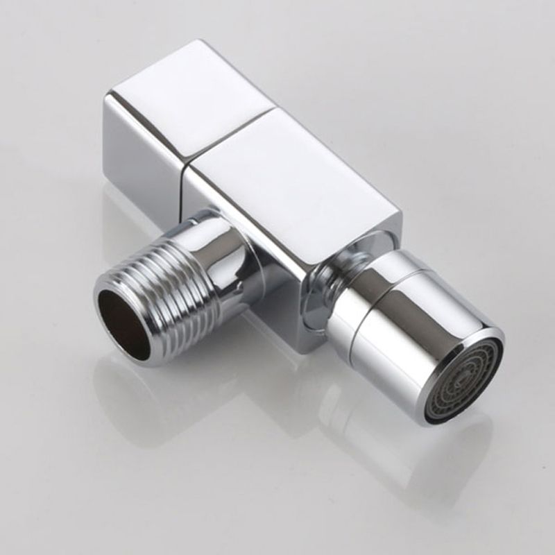 Modern, round, solid brass wall-mounted bathroom faucet knob handle