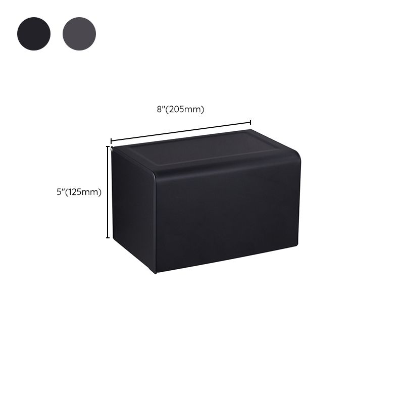 Modern Bathroom Accessory Set Matt Black/Grey Bathroom Shelf/Towel Holder & Paper Holder
