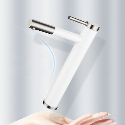 BowLift | Modern Vessel Sink Faucet Stainless Steel Single Handle Low Arc Pull Down Vessel Faucet