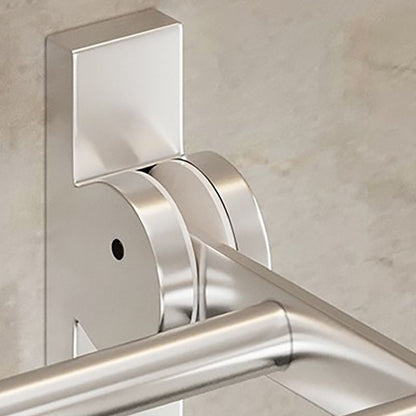 BowLift | Modern Polished Chrome Bathroom Accessories Set Bath Shelf/Towel Holder/Paper Holder included