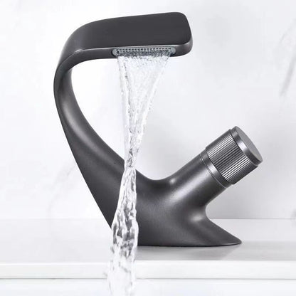 BowLift | Modern Center Connection Faucets Single Lever Faucets with Waterfall Spout