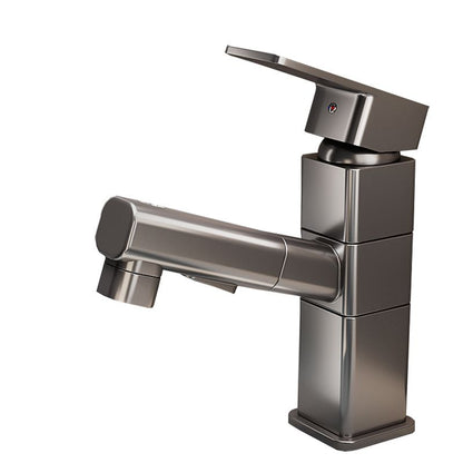 Kitchen Faucet with Swivel Spout, Single Handle Faucet with Pull-Down Sprayer