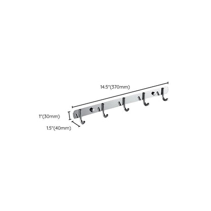 BowLift | Chrome Modern Bathroom Hardware Set Stainless Steel Towel Hook/Towel Rail & Bathroom Shelf
