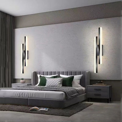 Skanto | Alana Modern LED Wall Light - Elegant Black/Gold Wall Lamp for Living Room and Bedroom