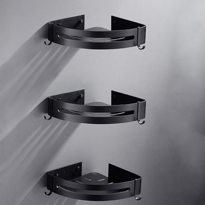 BowLift | Matt Black Modern Bathroom Accessories Set, Set of 3, Bathroom Shelf