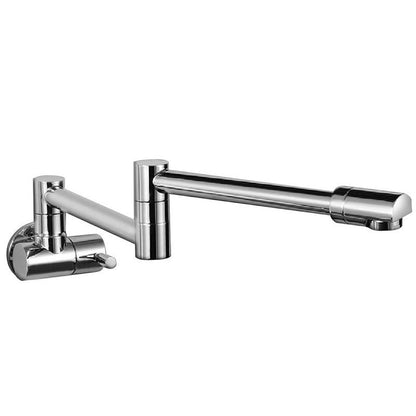 BowLift | Modern Pull-down Faucet Single Handle Wall Mounted Pot Filler Low Profile 1-Hole Filler