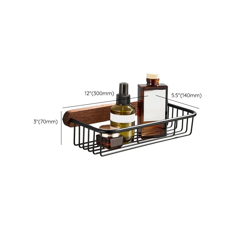 BowLift | Wood and Aluminum Bath Accessory Set Black Bathroom Accessory Kit