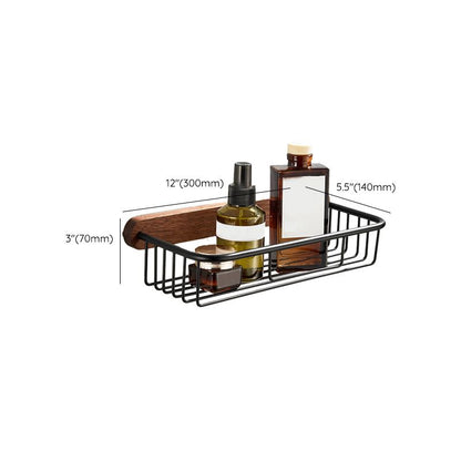 BowLift | Wood and Aluminum Bath Accessory Set Black Bathroom Accessory Kit