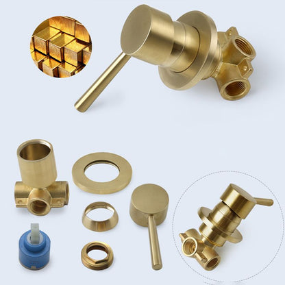 BowLift | Stainless Steel Shower Combination Round Fixed Shower Head with Shower Arm
