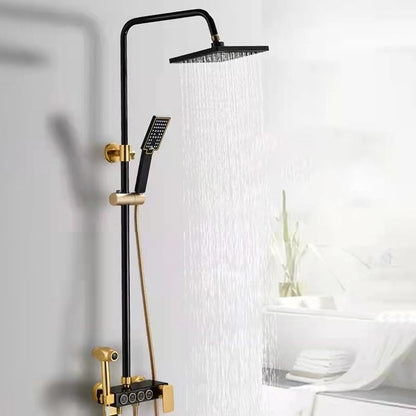 BowLift | Modern adjustable water flow shower faucet shower arm shower system on the wall