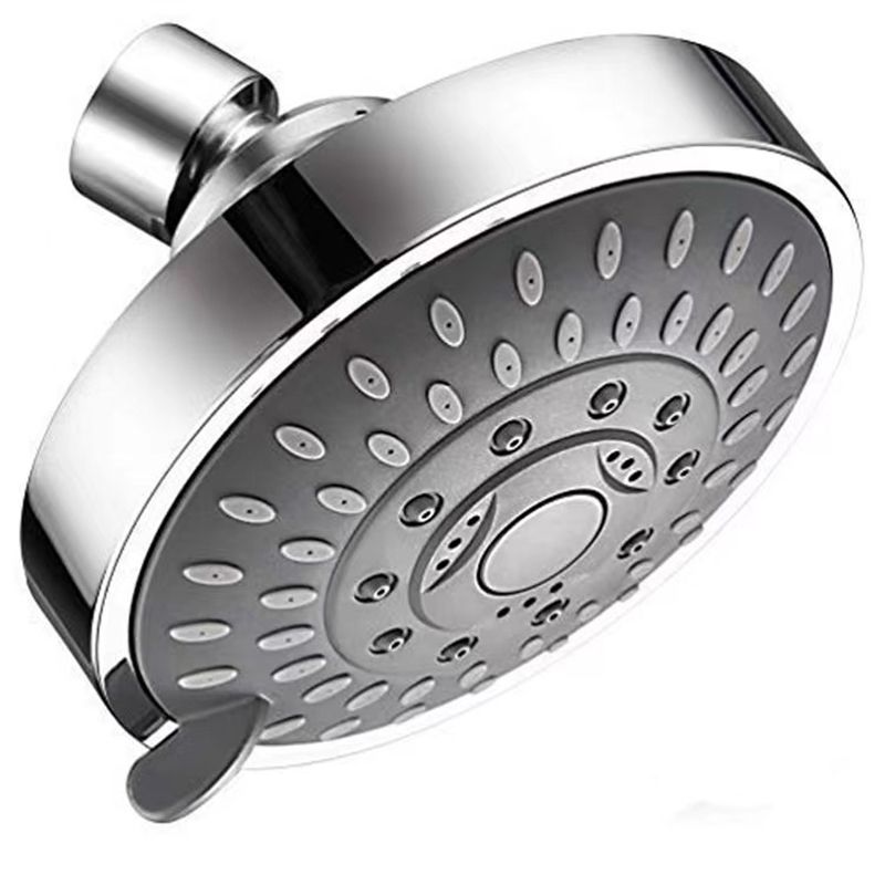 BowLift | Modern Fixed Shower Head with Catalyst 4-Inch Silver Wall Mount Shower Head