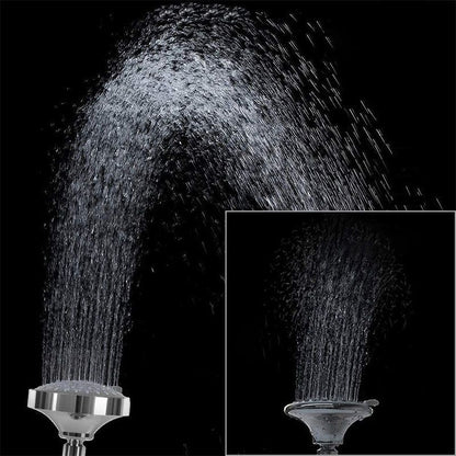 Skanto | Modern Self-Cleaning Round Silver Shower Head