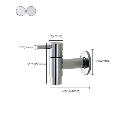 BowLift | Contemporary Wall-Mounted Bathroom Faucet Single Hole Low Arc Solid Brass Circular Faucet