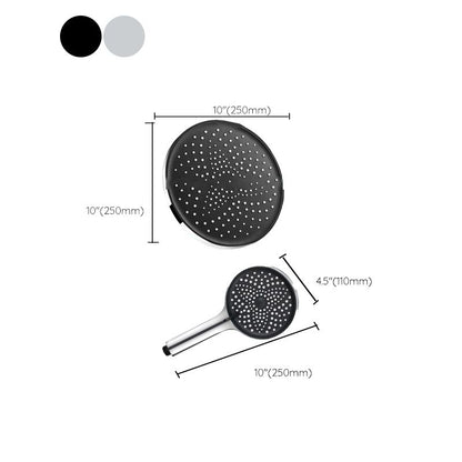 BowLift | Modern rectangular shower head combo standard spray pattern with hand shower