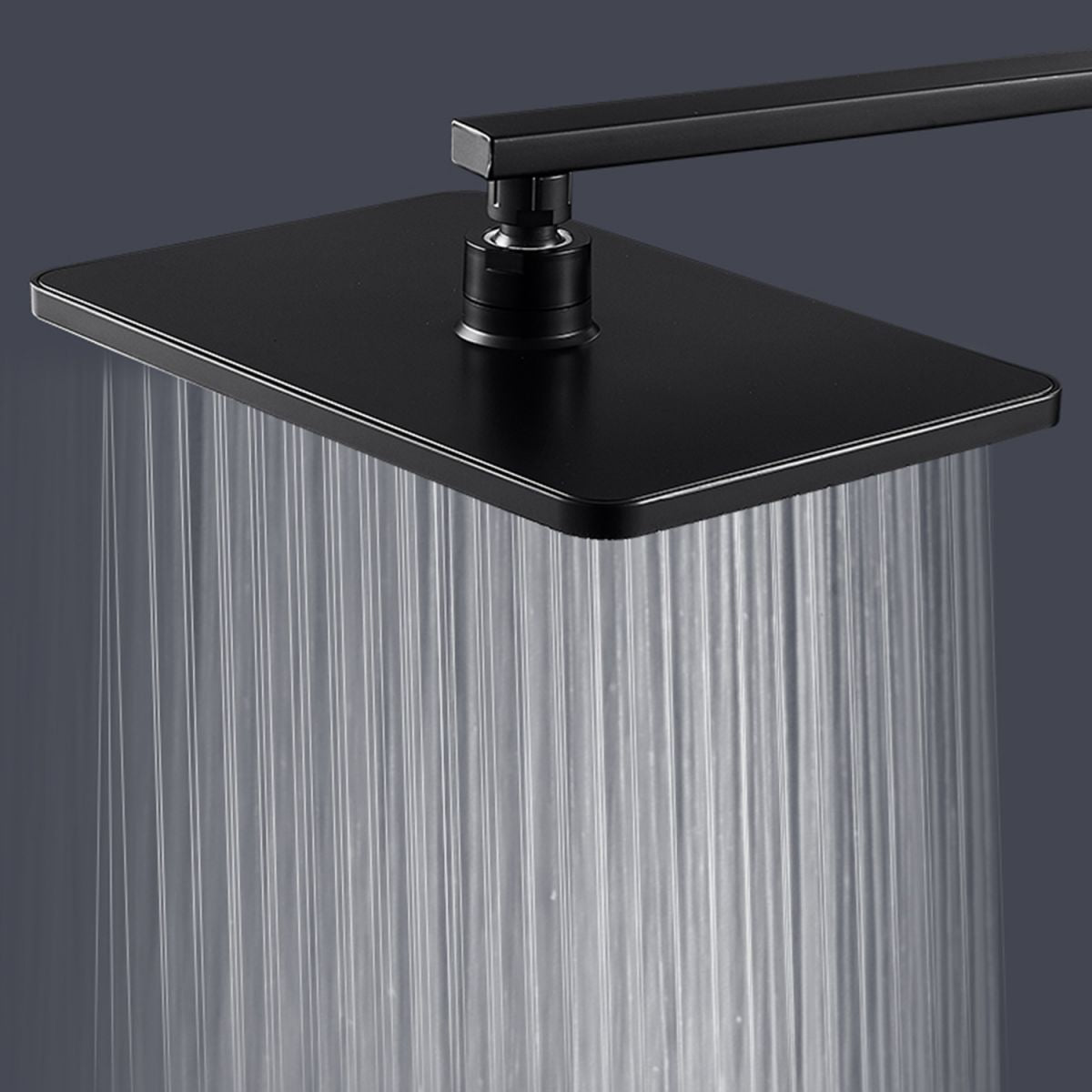 BowLift | Modern rectangular shower head combo standard spray pattern with hand shower