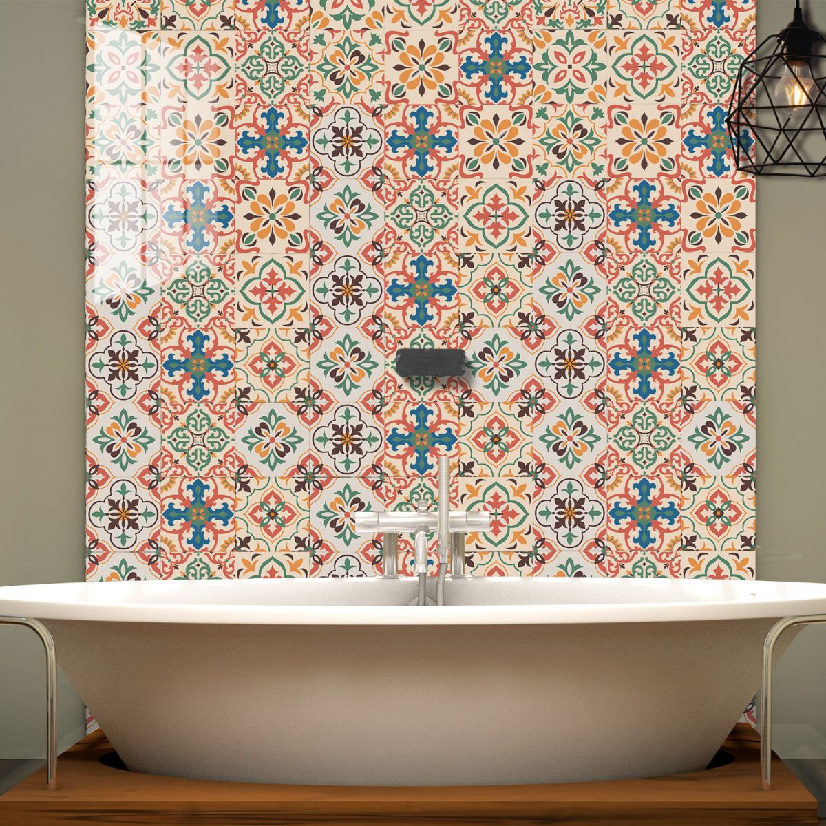BowLift | Square Peel & Stick Mosaic Tile PVC Waterproof Mosaic Tiles Wallpaper