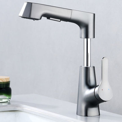 Skanto | Modern Faucet Solid Copper Centerset Bathroom Faucet