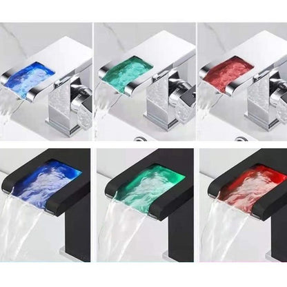 BowLift | Single-Handle Basin Faucet 1-Hole Widely Used Bathroom Sink Faucet with LED Lighting