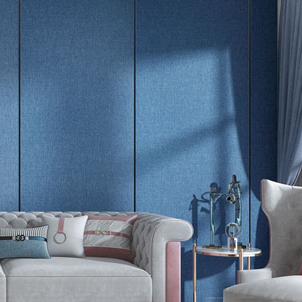 BowLift | Contemporary Style Wall Panel Linen Living Space Peel and Stick Wall Covering