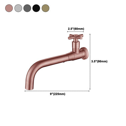 Modern single-lever basin faucet with 1 hole for wall mounting
