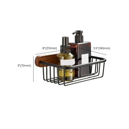 BowLift | Wood and Aluminum Bath Accessory Set Black Bathroom Accessory Kit