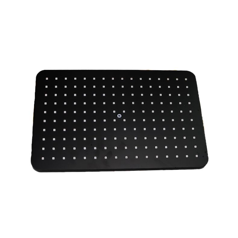BowLift | Modern rectangular shower head combo standard spray pattern with hand shower