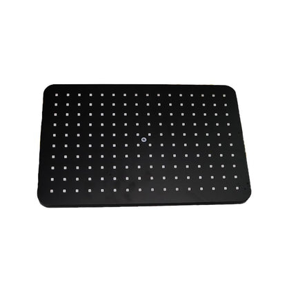 BowLift | Modern rectangular shower head combo standard spray pattern with hand shower