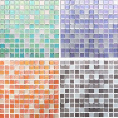 BowLift | Plastic Peel & Stick Mosaic Tile Waterproof Peel & Stick Mosaic Tile with Square Shape