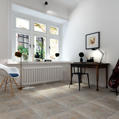 Peel-and-Stick PVC Floor Tiles with Diamond Look, 30.5 × 30.5 cm