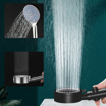 Modern plastic bathroom shower head with adjustable spray pattern