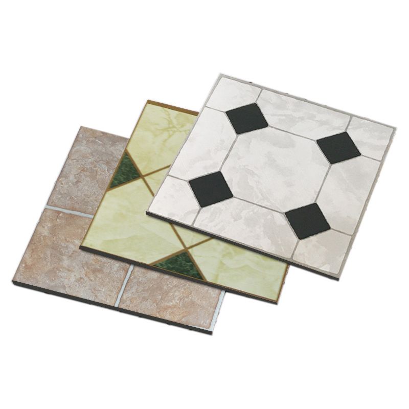 Peel-and-Stick PVC Floor Tiles with Diamond Look, 30.5 × 30.5 cm