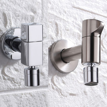 BowLift | Contemporary Wall Mounted Bathroom Faucet Knob Handle Solid Brass Round Faucet