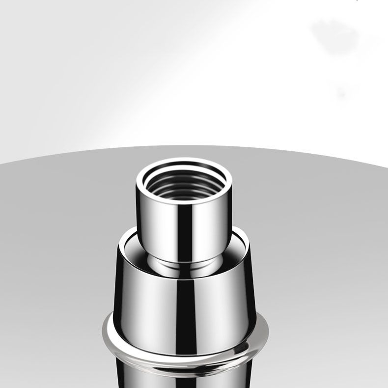 Round, Fixed High-Flow Shower Head with Air Injection, Wall Mounted