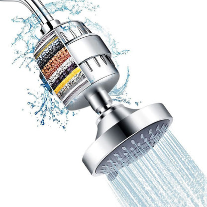 BowLift | Modern Fixed Shower Head with Catalyst 4-Inch Silver Wall Mount Shower Head