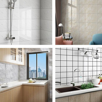 Skanto Stain-Resistant Peel and Stick Tiles with Marble Effect for Kitchen Backsplash