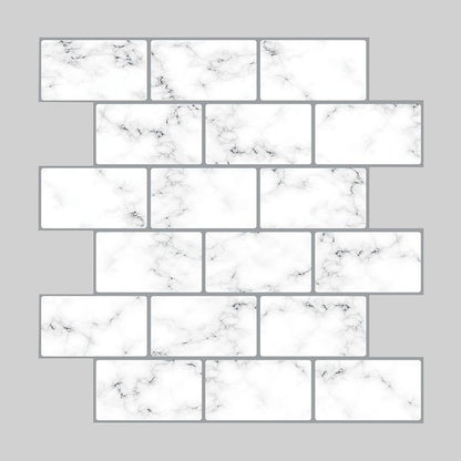 BowLift | Peel and Stick Wall Tile Water Repellent Rectangle PVC Peel & Stick Subway Tile
