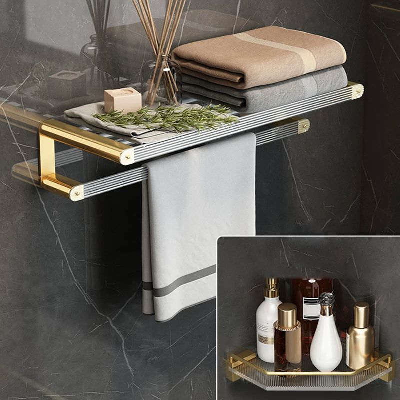 BowLift | Modern Bathroom Accessory Set Bathroom Shelf Gold Towel Holder Bathroom Hardware Set