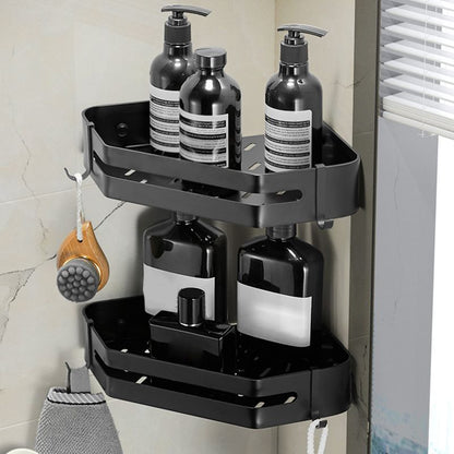 BowLift | Modern 2/3-piece Bathroom Set Stainless Steel Triangle Bath Shelf made of Aluminum