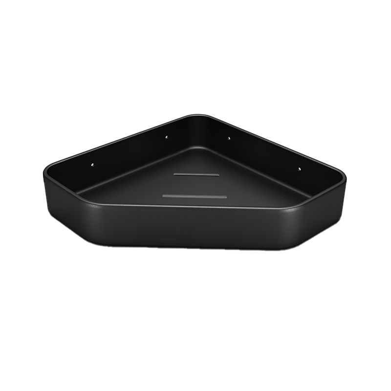 Matte black bathroom accessory set Modern anti-rust 1/2/3-piece bathroom shelf