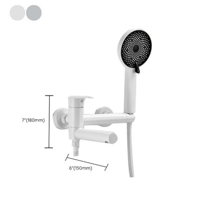 BowLift | Modern Bathtub Edge Piece Single-Lever Wall-Mounted Bathtub Faucet with Hand Shower