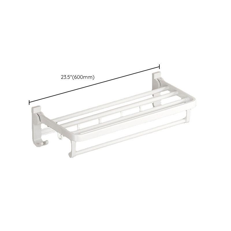 BowLift | Modern Bathroom Hardware Set Towel Bar White Bath Shelf Bathroom Hardware Set