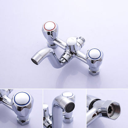Skanto Skanto | Chrome Servant Faucet Trim Wall Mounted Swivel Spout with Hand Shower