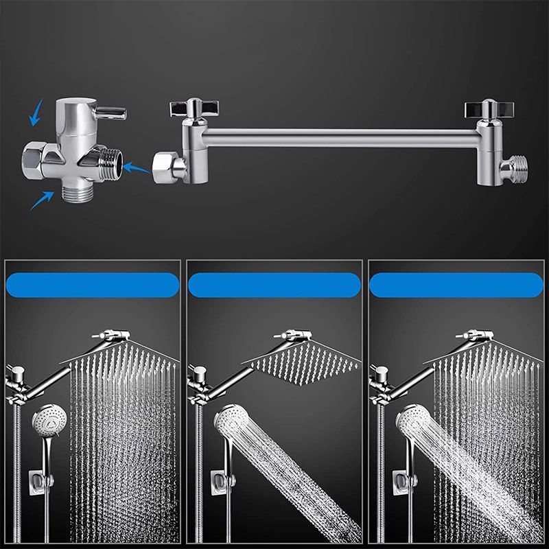 BowLift | Modern shower combination spray 5 setting patterns handheld shower head with large shower head