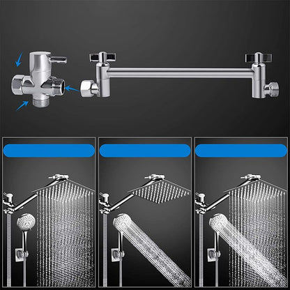 BowLift | Modern shower combination spray 5 setting patterns handheld shower head with large shower head
