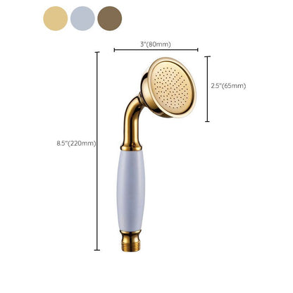 BowLift | All-Copper Single-Function Handheld Showerhead European Style Antique Rain Showerhead