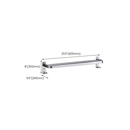 BowLift | Polished Chrome Modern Bathroom Accessory Set in Stainless Steel with Bath Shelf/Towel Bar